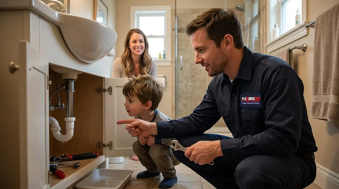 Licensed plumber at work in Steger, IL